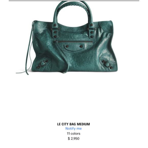 💎✨Authentic Balenciaga Le City Bag Red Retail $2950 - Picture 7 of 8